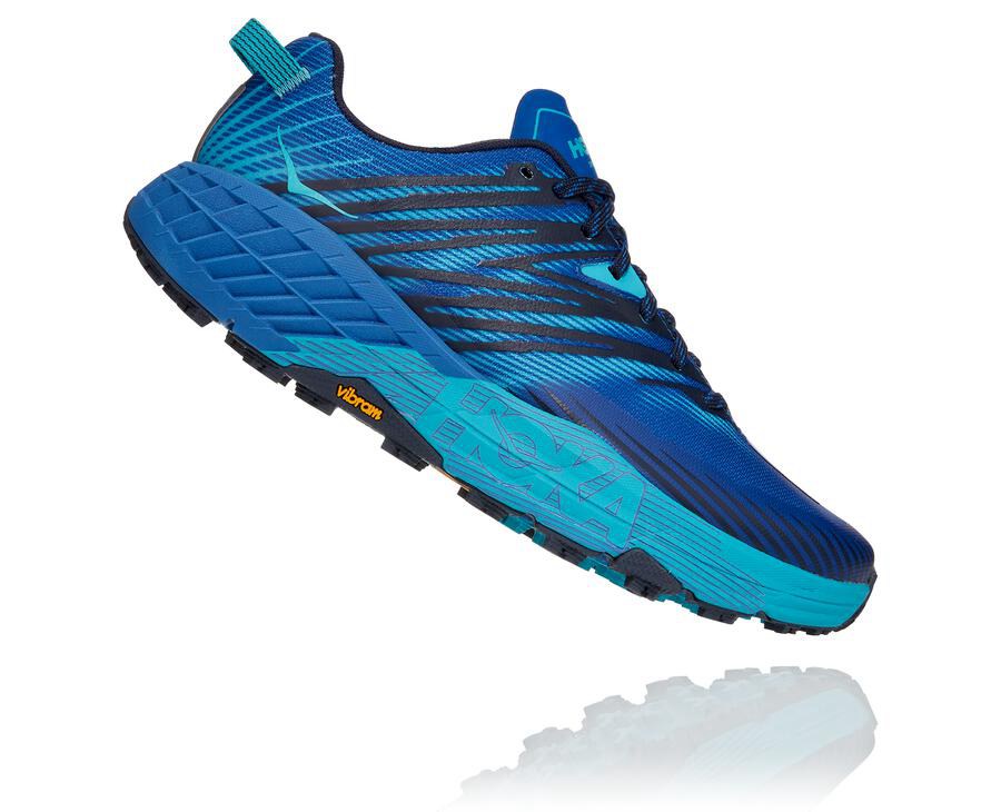 Zapatillas Trail Hoka One One Hombre - Speedgoat 4 - Azules - JMA659230